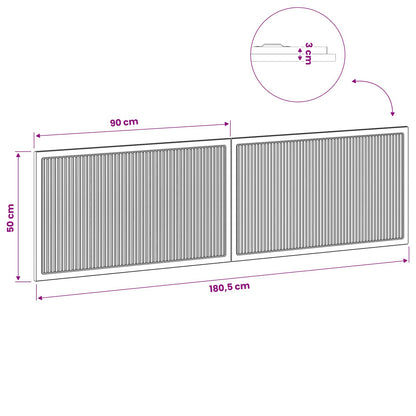 vidaXL Wall-Mounted Headboard EDE Old Wood Engineered Wood