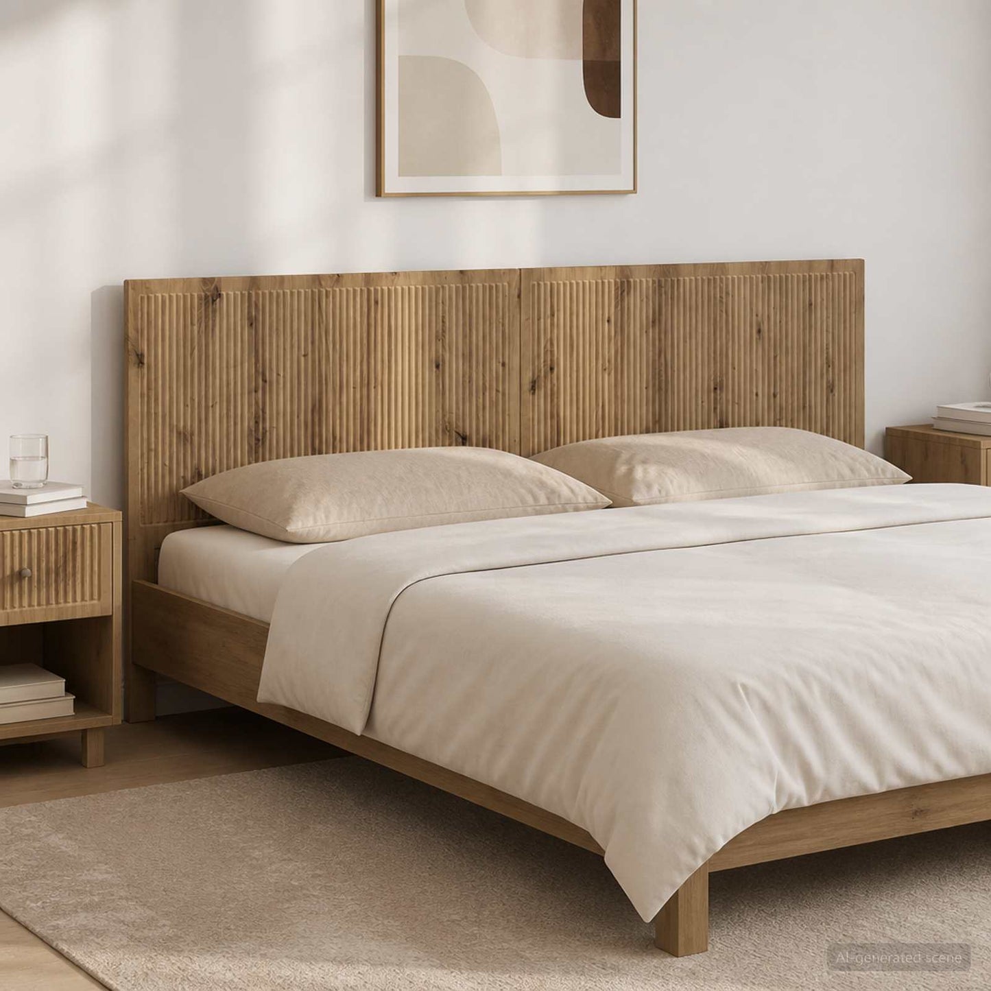 vidaXL Wall-Mounted Headboard EDE Artisan Oak Engineered Wood