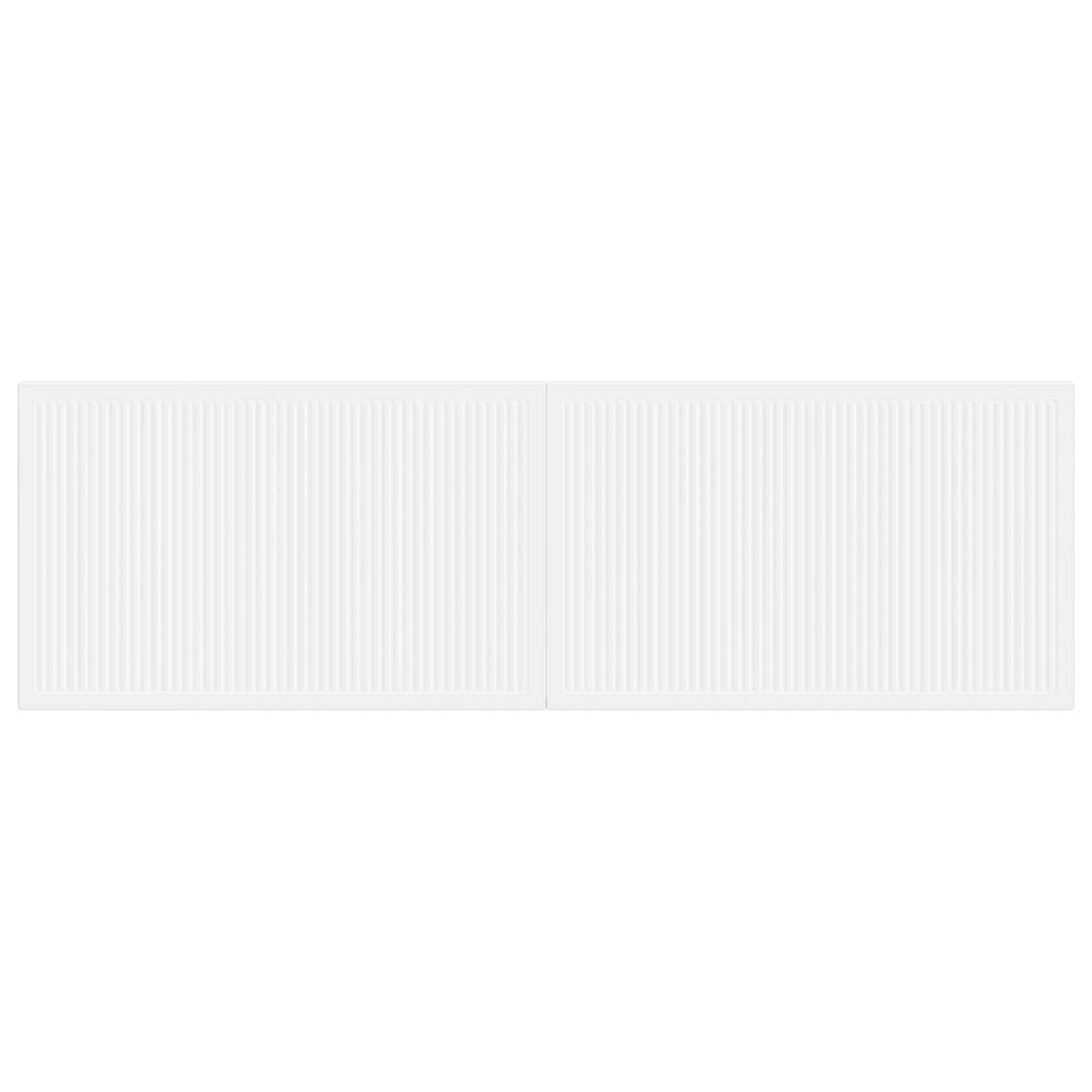 vidaXL Wall-Mounted Headboard EDE White Engineered Wood