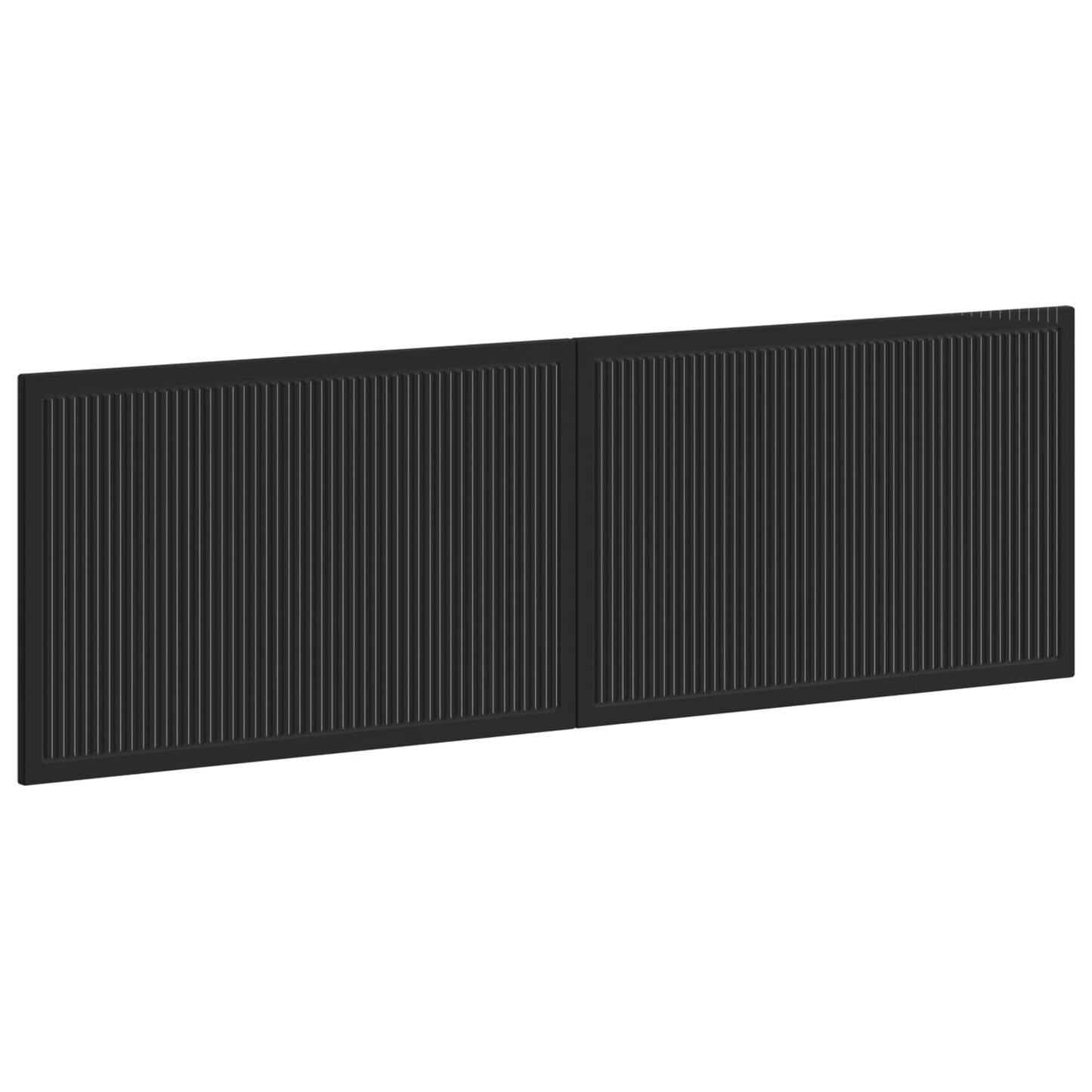 vidaXL Wall-Mounted Headboard EDE Black Engineered Wood