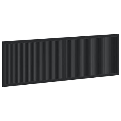 vidaXL Wall-Mounted Headboard EDE Black Engineered Wood