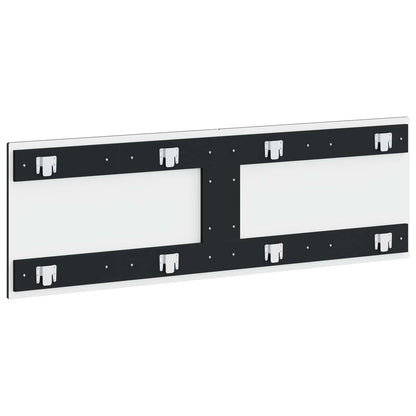 vidaXL Wall-Mounted Headboard EDE Black Engineered Wood