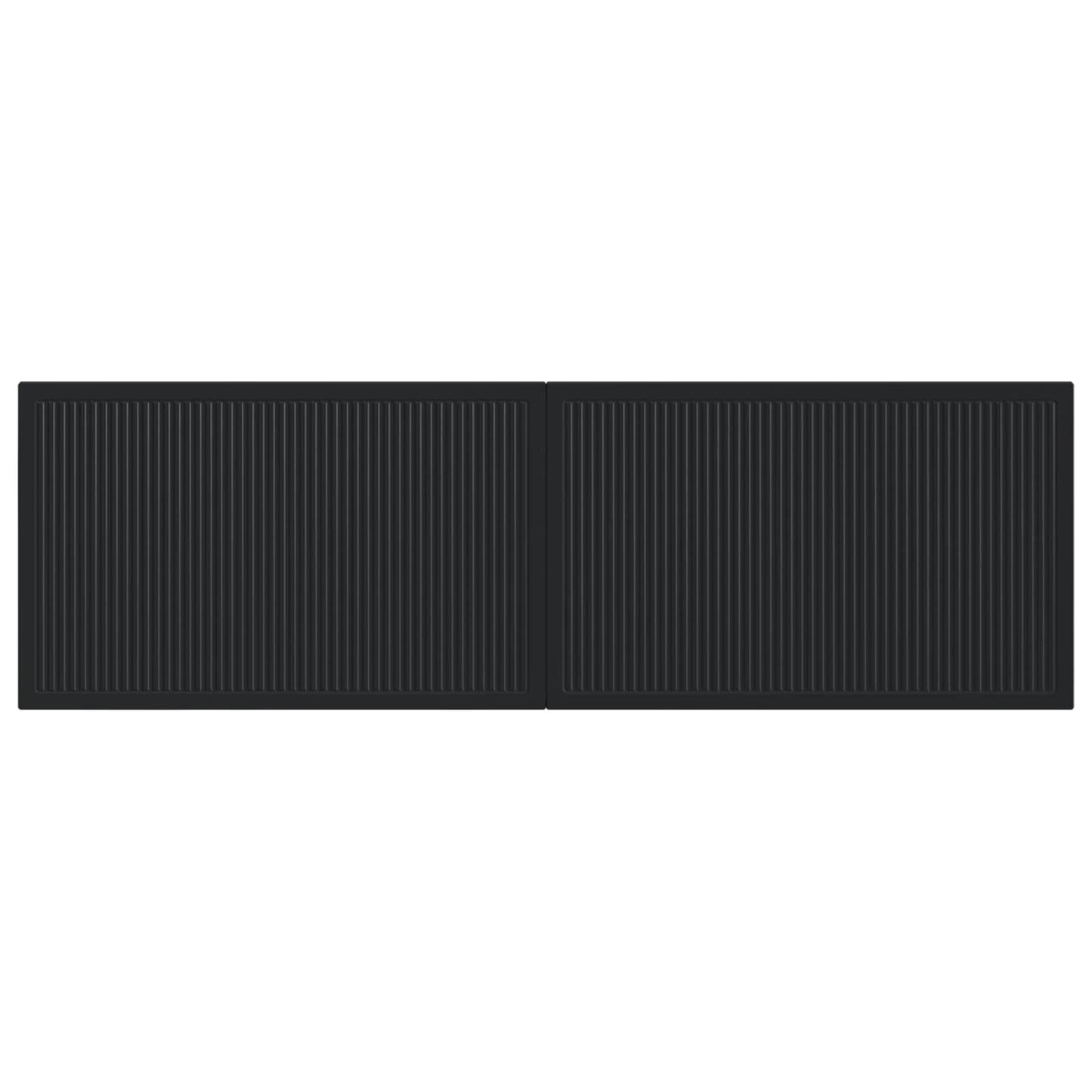vidaXL Wall-Mounted Headboard EDE Black Engineered Wood