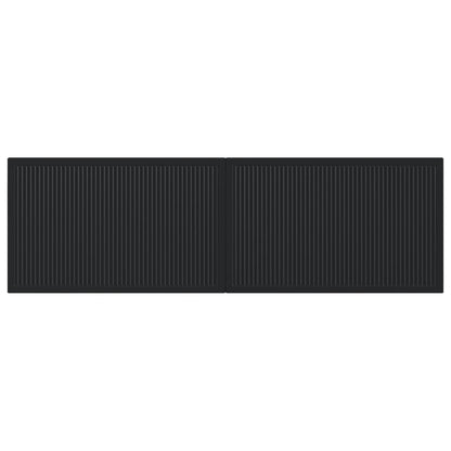 vidaXL Wall-Mounted Headboard EDE Black Engineered Wood