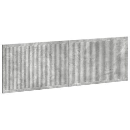 vidaXL Wall-Mounted Headboard EDE Concrete Grey Engineered Wood
