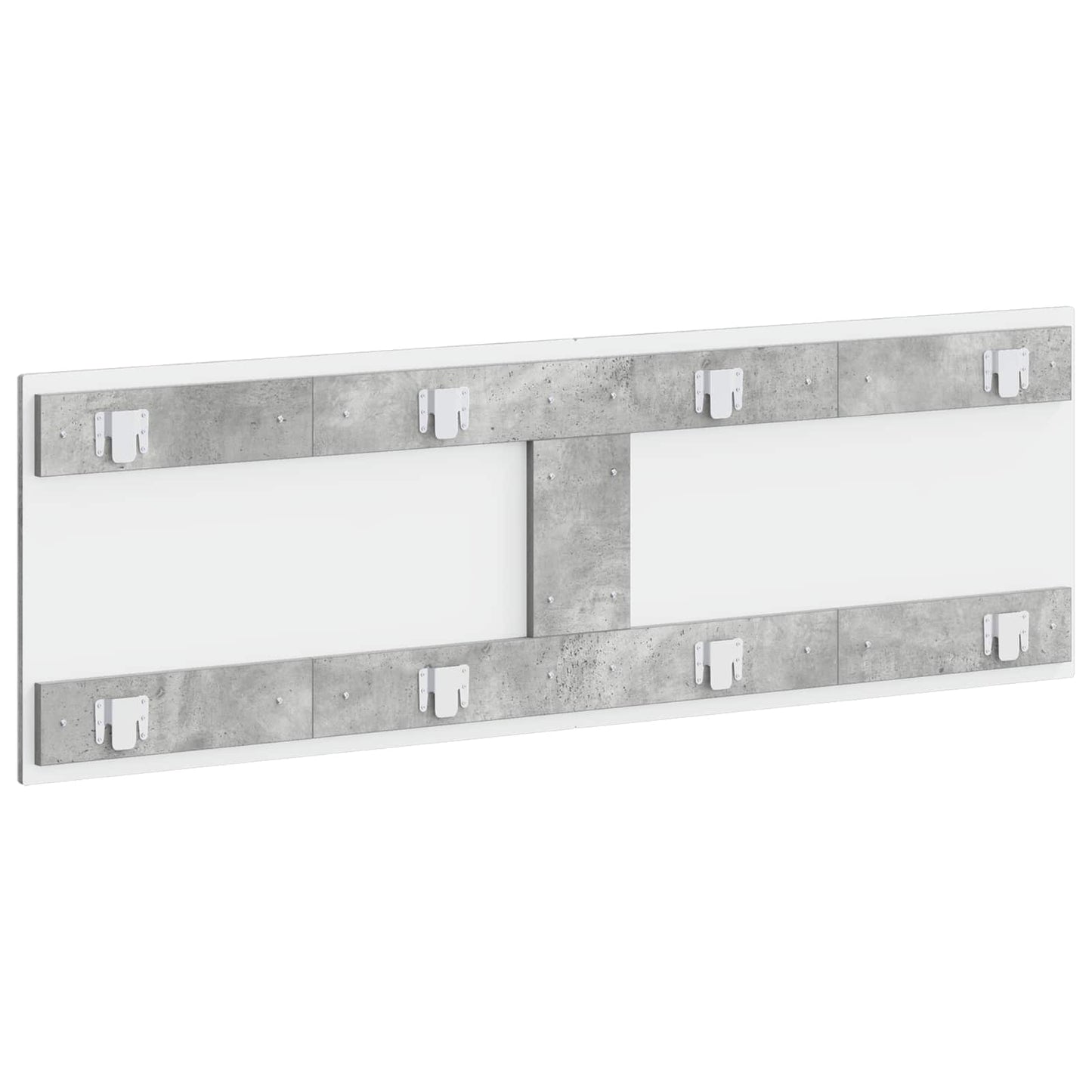 vidaXL Wall-Mounted Headboard EDE Concrete Grey Engineered Wood