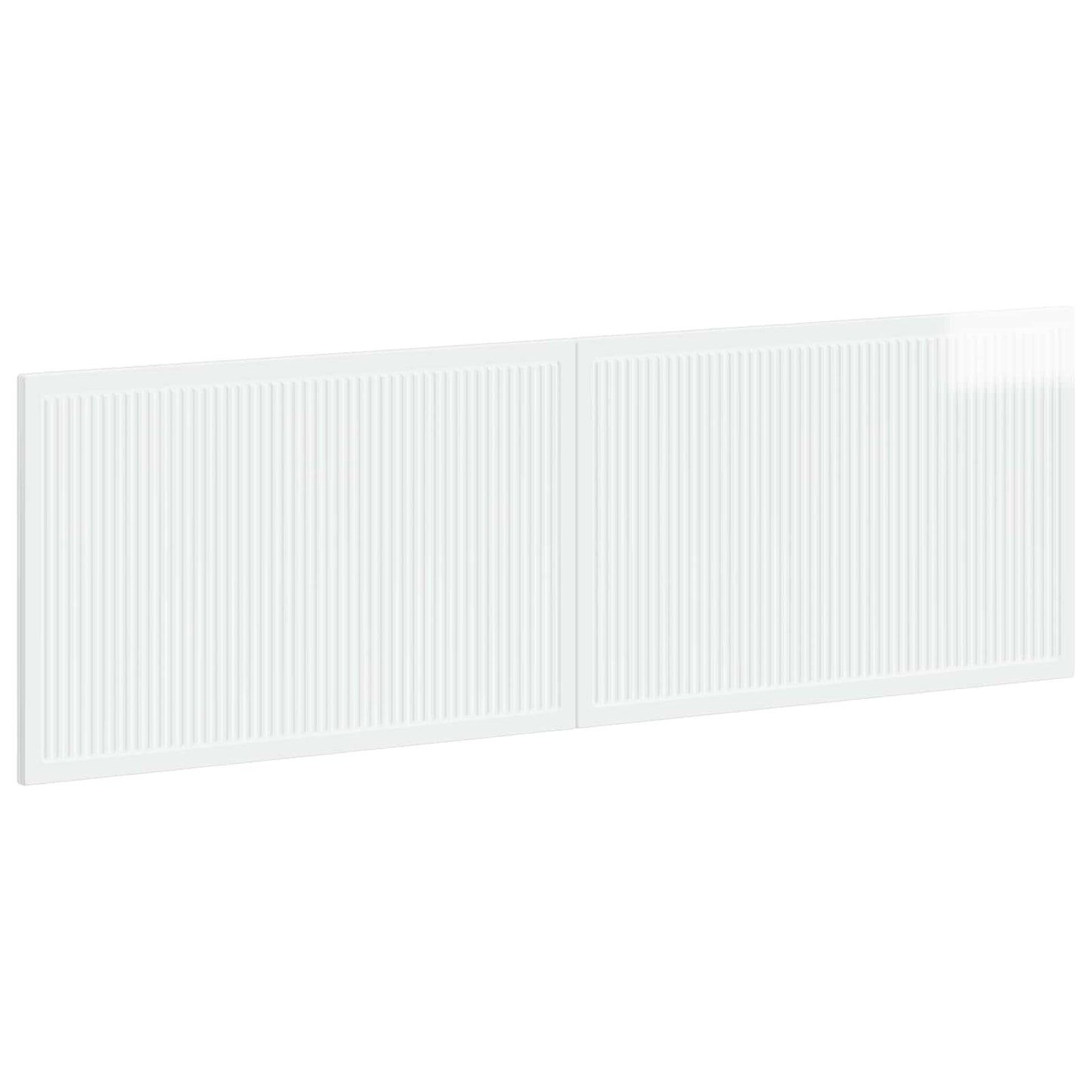 vidaXL Wall-Mounted Headboard EDE High Gloss White Engineered Wood