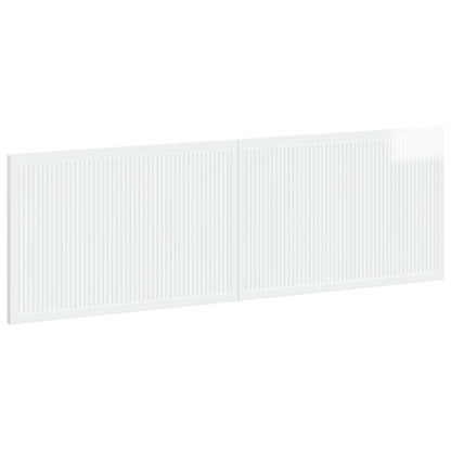 vidaXL Wall-Mounted Headboard EDE High Gloss White Engineered Wood
