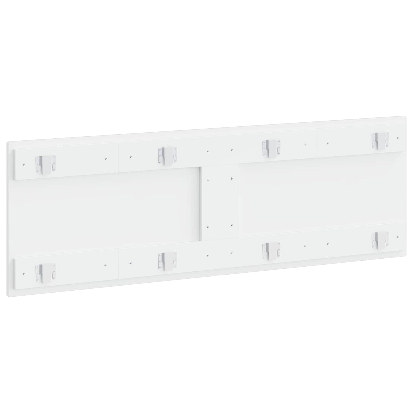 vidaXL Wall-Mounted Headboard EDE High Gloss White Engineered Wood