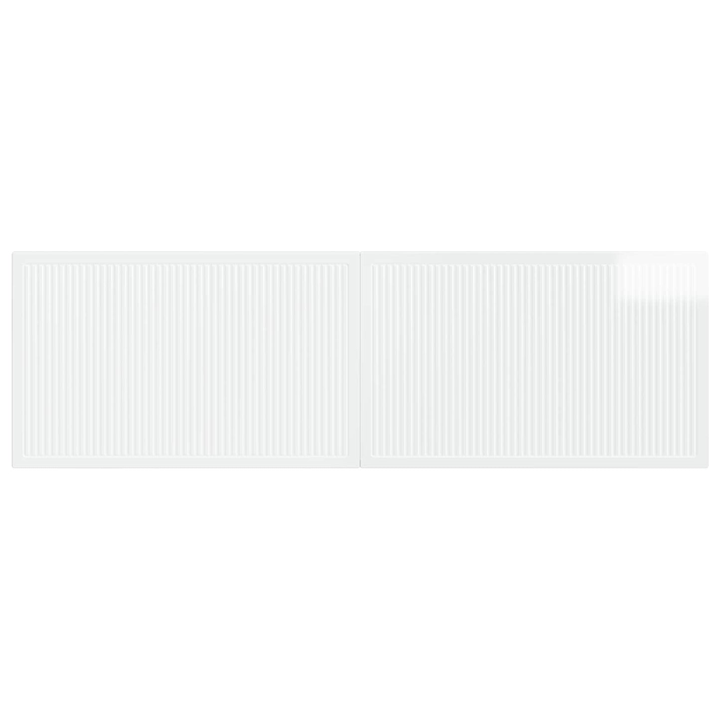 vidaXL Wall-Mounted Headboard EDE High Gloss White Engineered Wood
