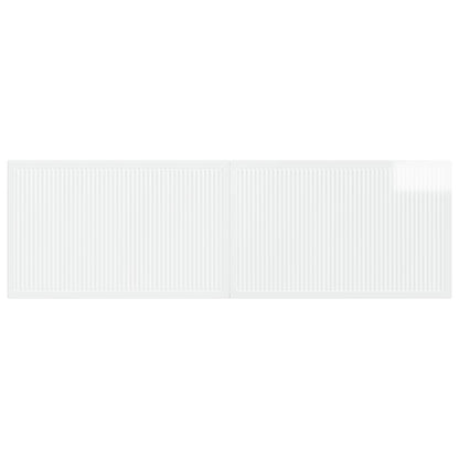 vidaXL Wall-Mounted Headboard EDE High Gloss White Engineered Wood