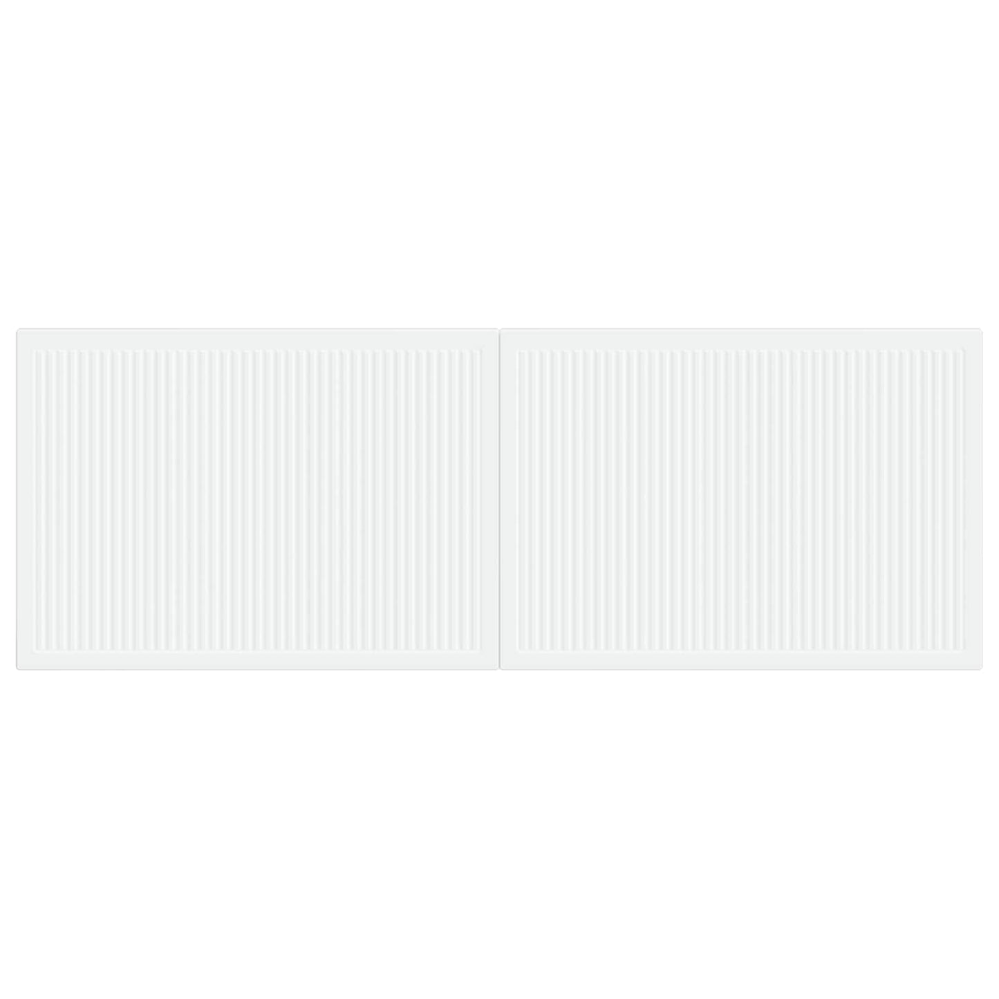 vidaXL Wall-Mounted Headboard EDE White Engineered Wood