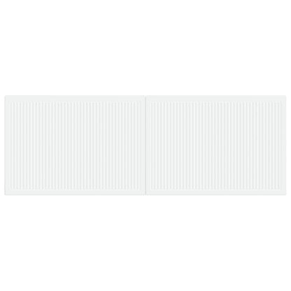 vidaXL Wall-Mounted Headboard EDE White Engineered Wood