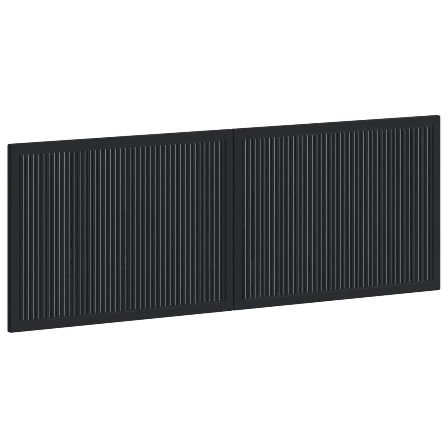 vidaXL Wall-Mounted Headboard EDE Black Engineered Wood