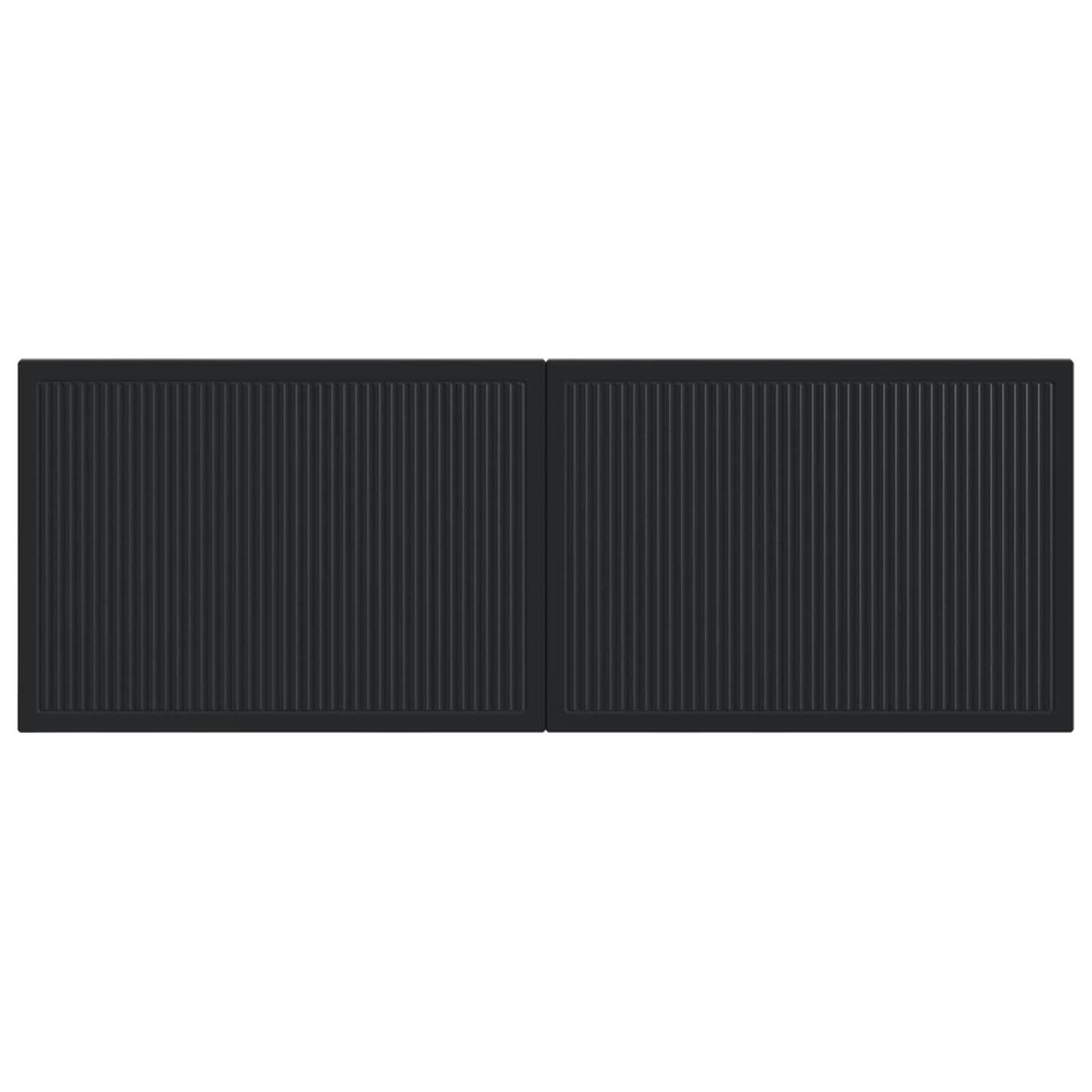 vidaXL Wall-Mounted Headboard EDE Black Engineered Wood