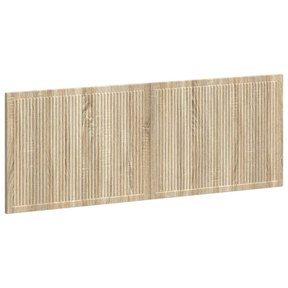 vidaXL Wall-Mounted Headboard EDE Sonoma Oak Engineered Wood