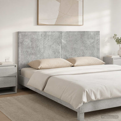 vidaXL Wall-Mounted Headboard EDE Concrete Grey Engineered Wood