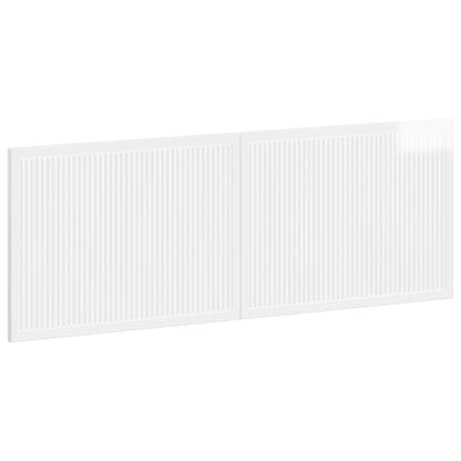 vidaXL Wall-Mounted Headboard EDE High Gloss White Engineered Wood