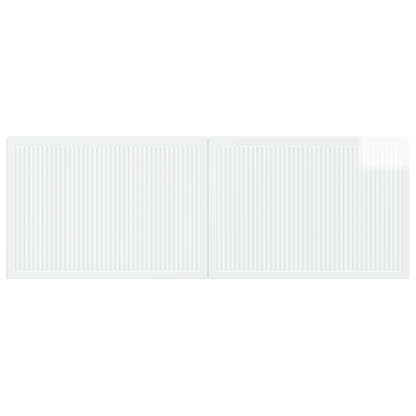 vidaXL Wall-Mounted Headboard EDE High Gloss White Engineered Wood
