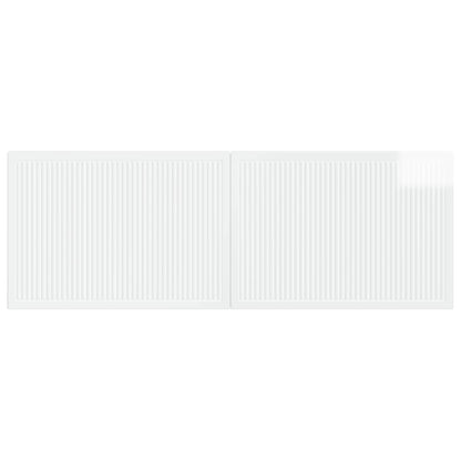 vidaXL Wall-Mounted Headboard EDE High Gloss White Engineered Wood