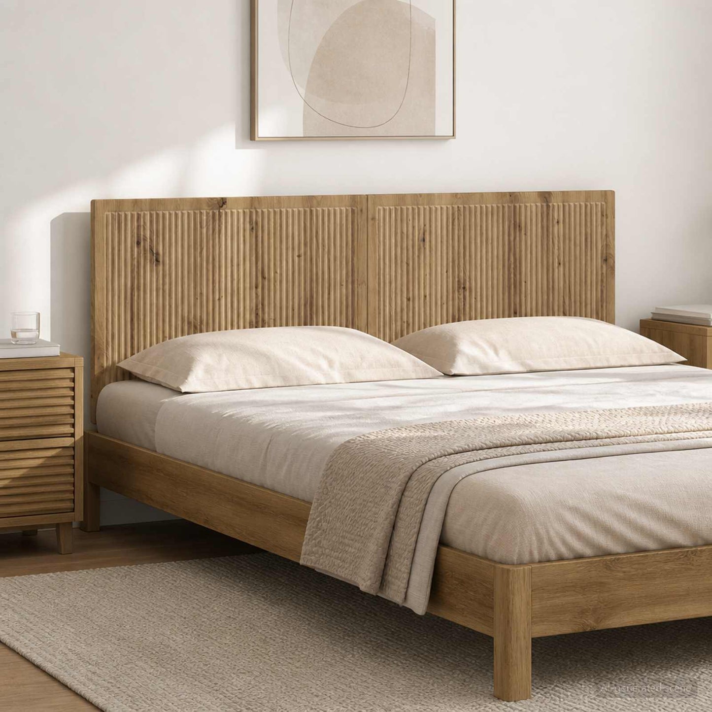 vidaXL Wall-Mounted Headboard EDE Artisan Oak Engineered Wood