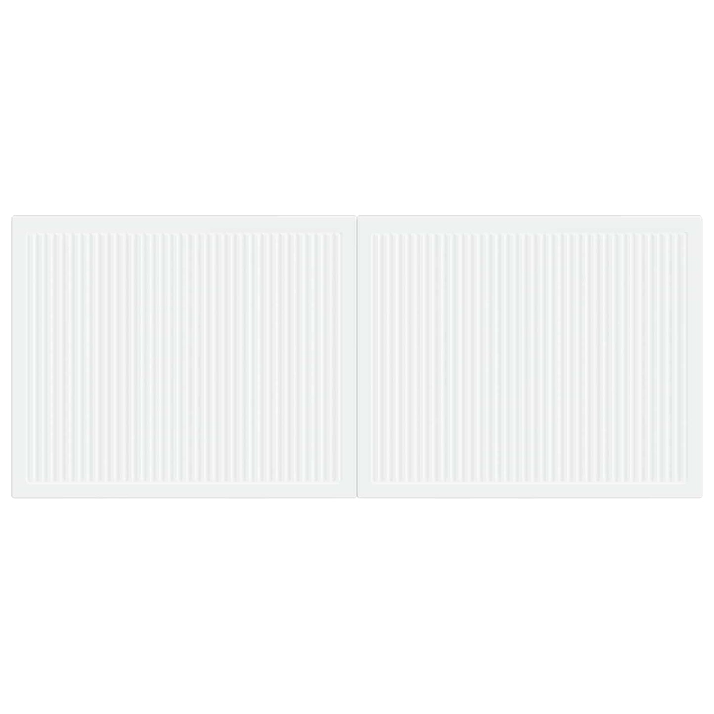 vidaXL Wall-Mounted Headboard EDE White Engineered Wood