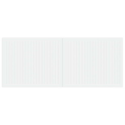 vidaXL Wall-Mounted Headboard EDE White Engineered Wood