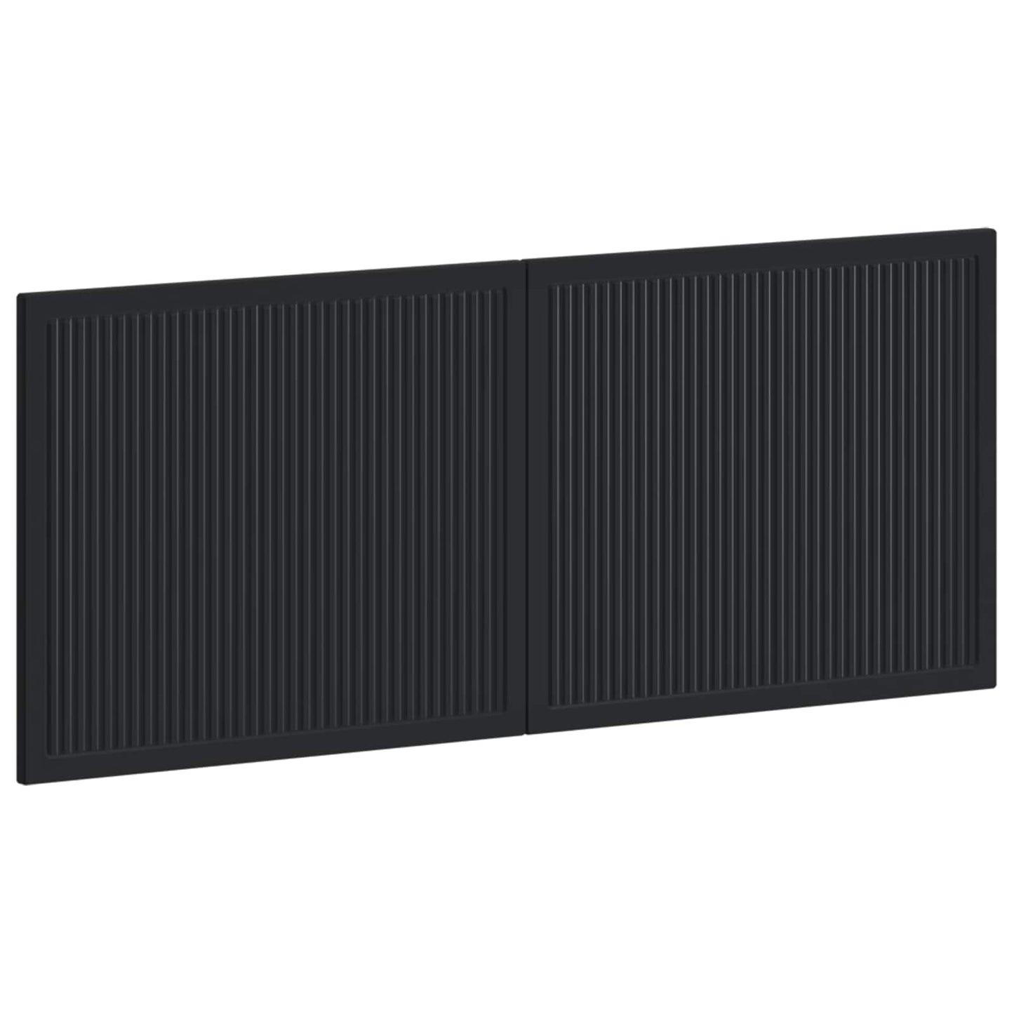 vidaXL Wall-Mounted Headboard EDE Black Engineered Wood