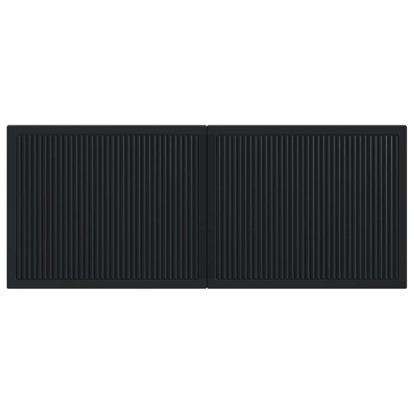 vidaXL Wall-Mounted Headboard EDE Black Engineered Wood
