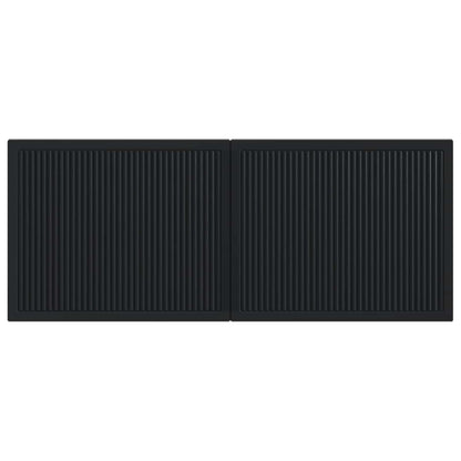 vidaXL Wall-Mounted Headboard EDE Black Engineered Wood