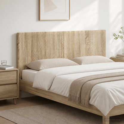 vidaXL Wall-Mounted Headboard EDE Sonoma Oak Engineered Wood
