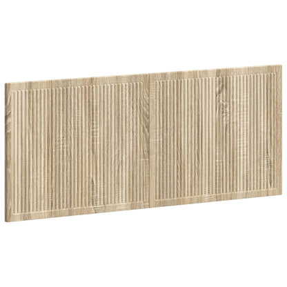 vidaXL Wall-Mounted Headboard EDE Sonoma Oak Engineered Wood