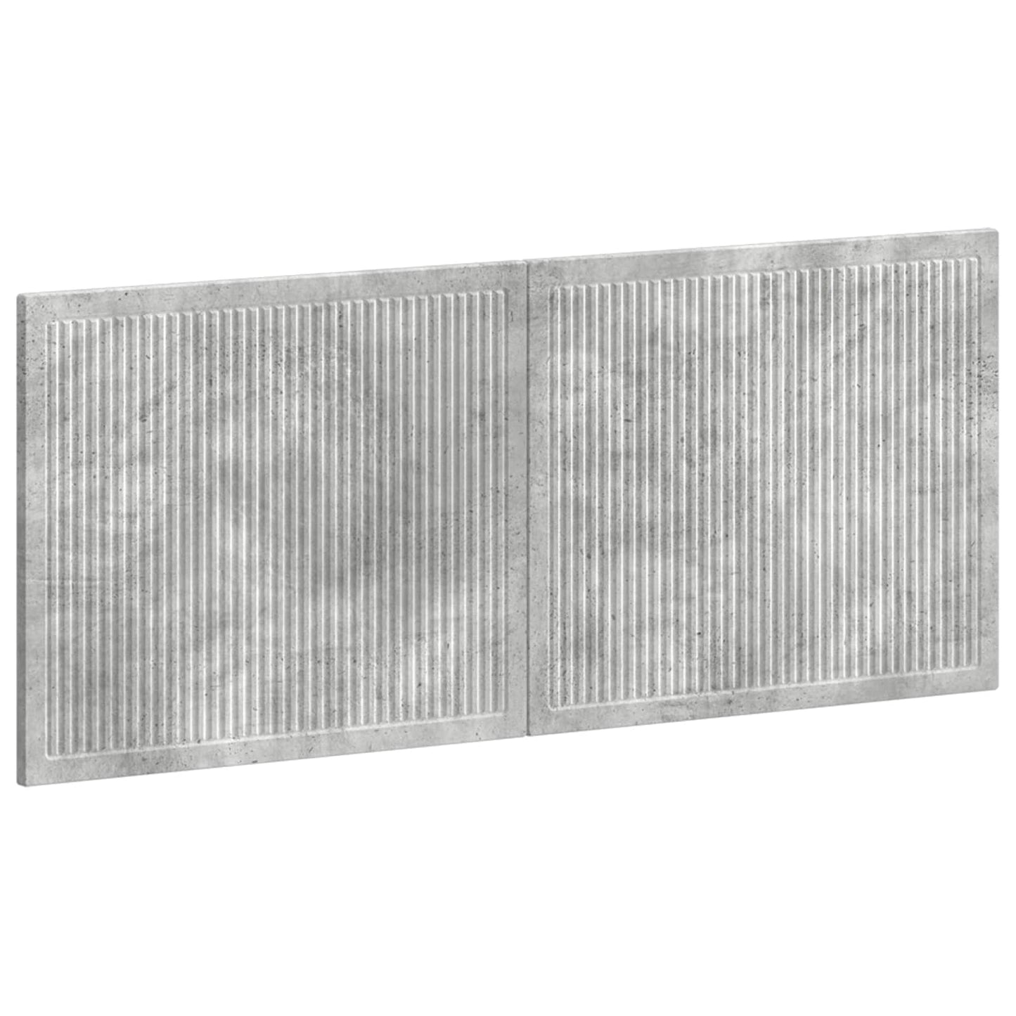 vidaXL Wall-Mounted Headboard EDE Concrete Grey Engineered Wood