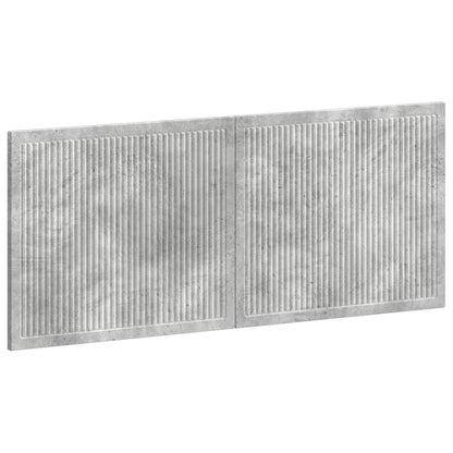 vidaXL Wall-Mounted Headboard EDE Concrete Grey Engineered Wood