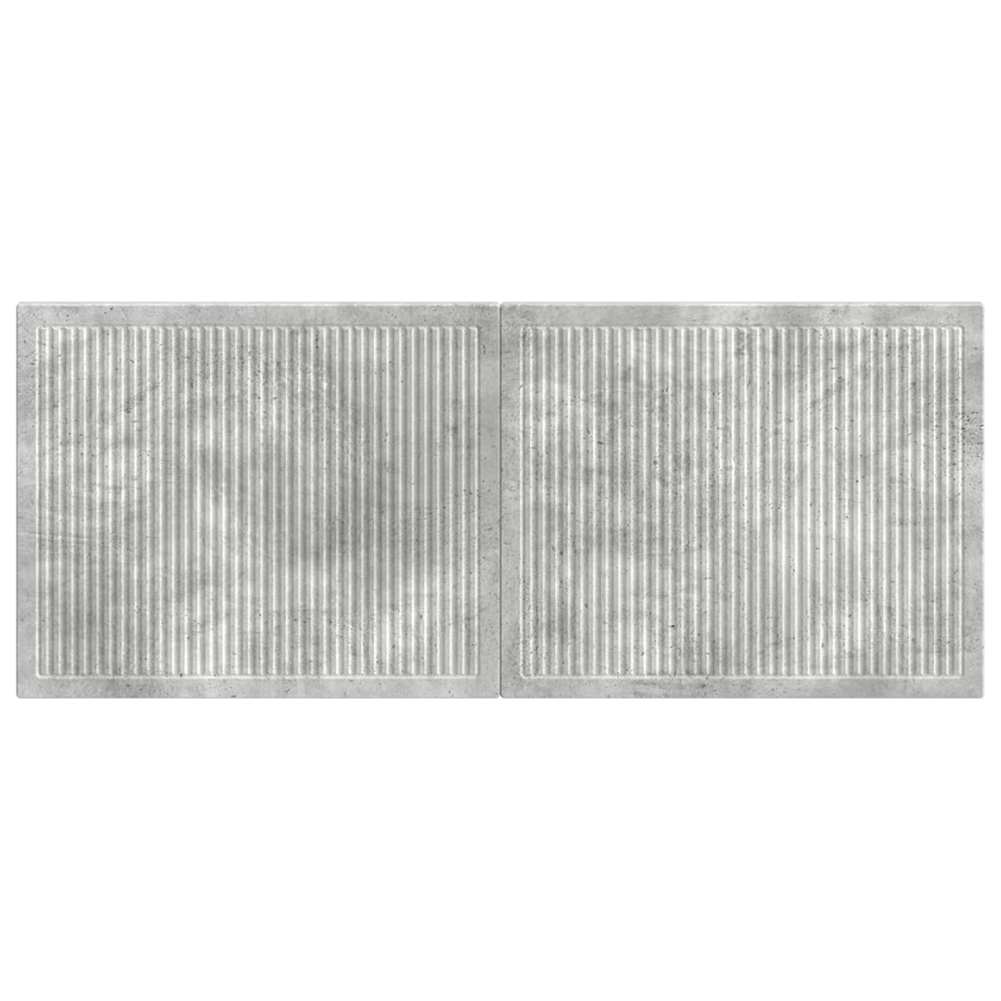 vidaXL Wall-Mounted Headboard EDE Concrete Grey Engineered Wood