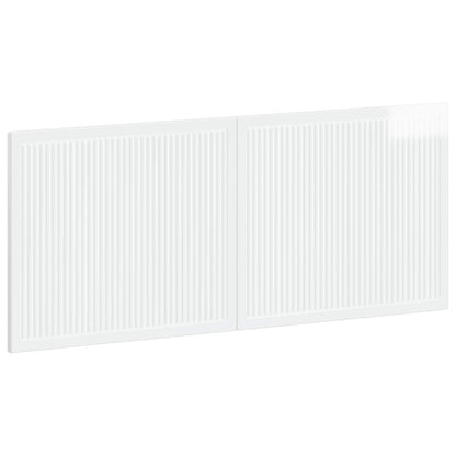 vidaXL Wall-Mounted Headboard EDE High Gloss White Engineered Wood