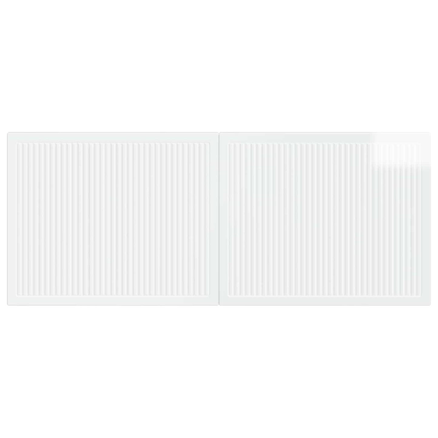 vidaXL Wall-Mounted Headboard EDE High Gloss White Engineered Wood