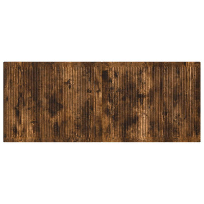 vidaXL Wall-Mounted Headboard EDE Smoked Oak Engineered Wood
