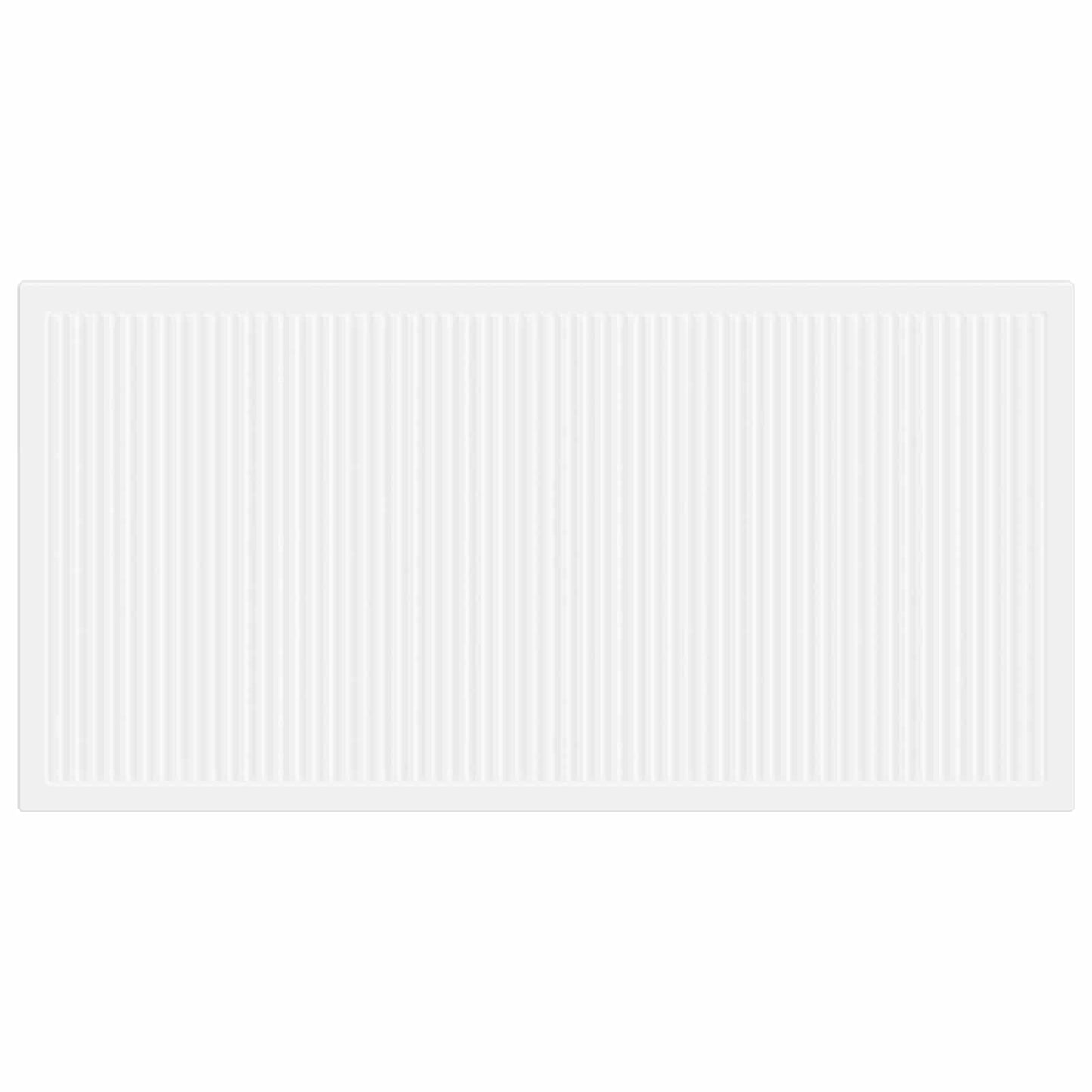 vidaXL Wall-Mounted Headboard EDE White Engineered Wood