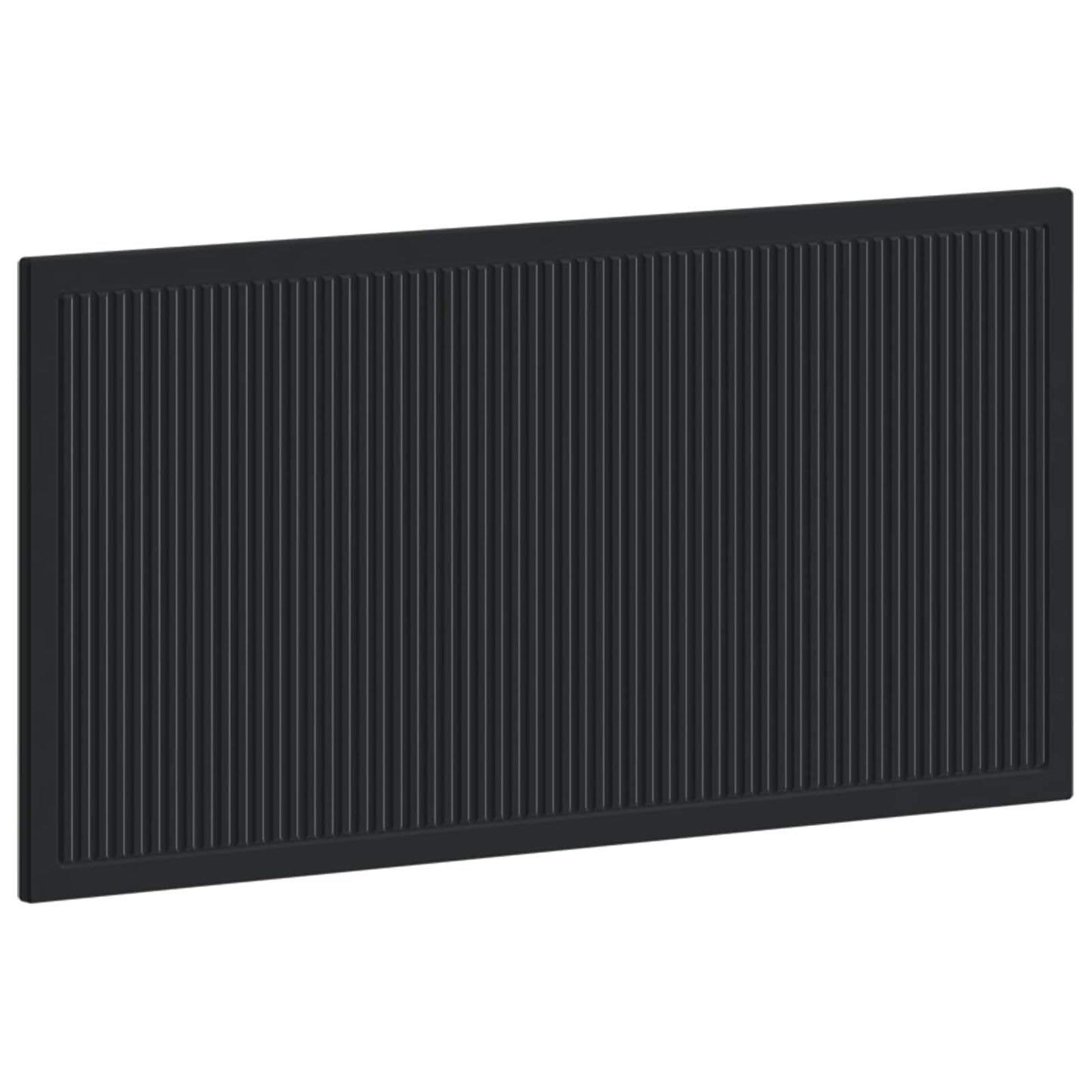 vidaXL Wall-Mounted Headboard EDE Black Engineered Wood