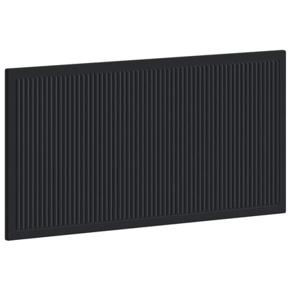 vidaXL Wall-Mounted Headboard EDE Black Engineered Wood