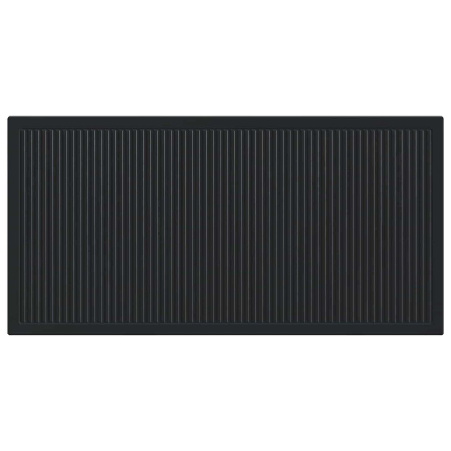 vidaXL Wall-Mounted Headboard EDE Black Engineered Wood
