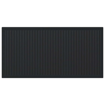 vidaXL Wall-Mounted Headboard EDE Black Engineered Wood