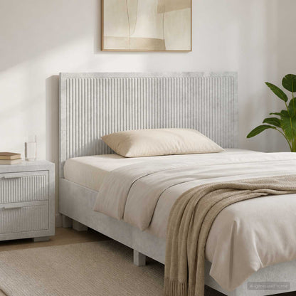 vidaXL Wall-Mounted Headboard EDE Concrete Grey Engineered Wood