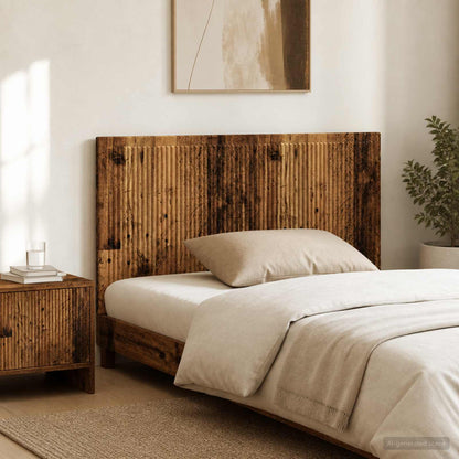 vidaXL Wall-Mounted Headboard EDE Old Wood Engineered Wood