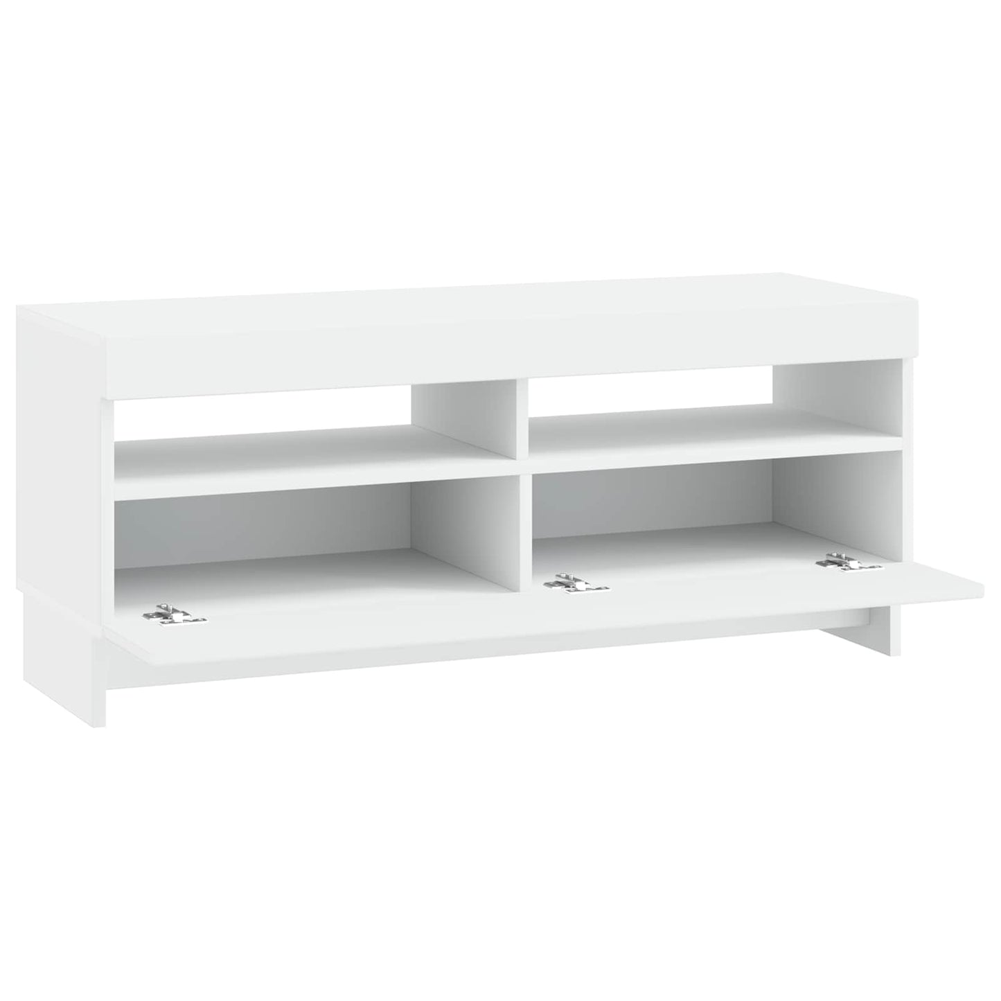 vidaXL LED TV Cabinet White Engineered Wood