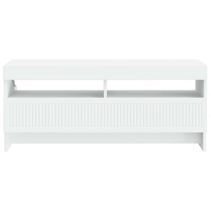 vidaXL LED TV Cabinet White Engineered Wood
