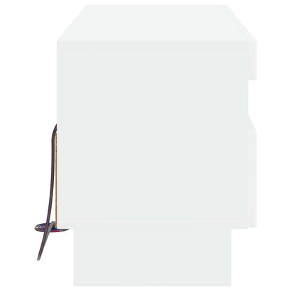 vidaXL LED TV Cabinet White Engineered Wood