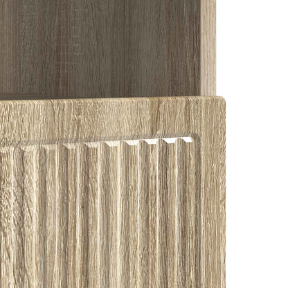 vidaXL LED TV Cabinet Sonoma Oak Engineered Wood