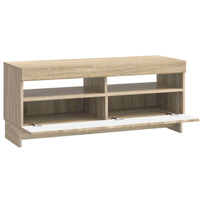 vidaXL LED TV Cabinet Sonoma Oak Engineered Wood
